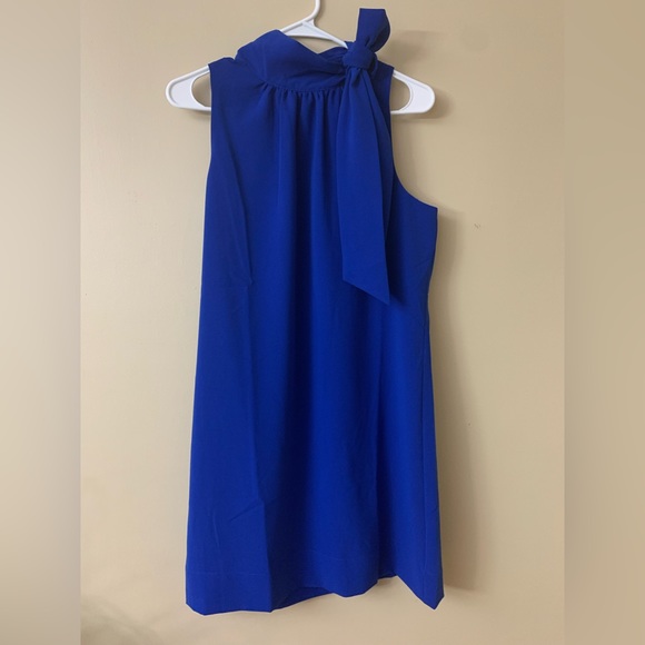 NWT ANNE TAYLOR BLUE SHIFT DRESS Women | Color: Blue | Size: 10P - 10 Petite - Picture 2 of 7